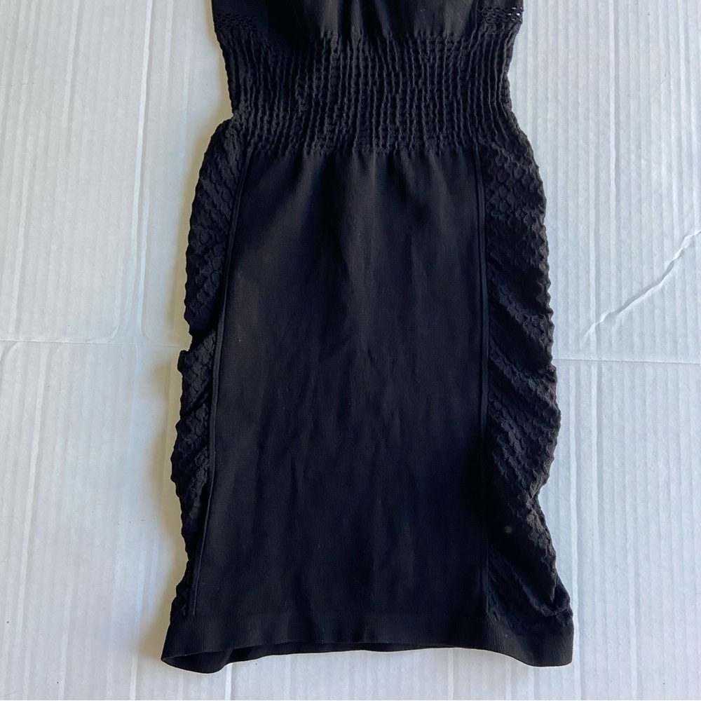 Intimately Free People Dress Womens XS/S Bodycon Tight Black Dress Cut Out - Picture 2 of 15